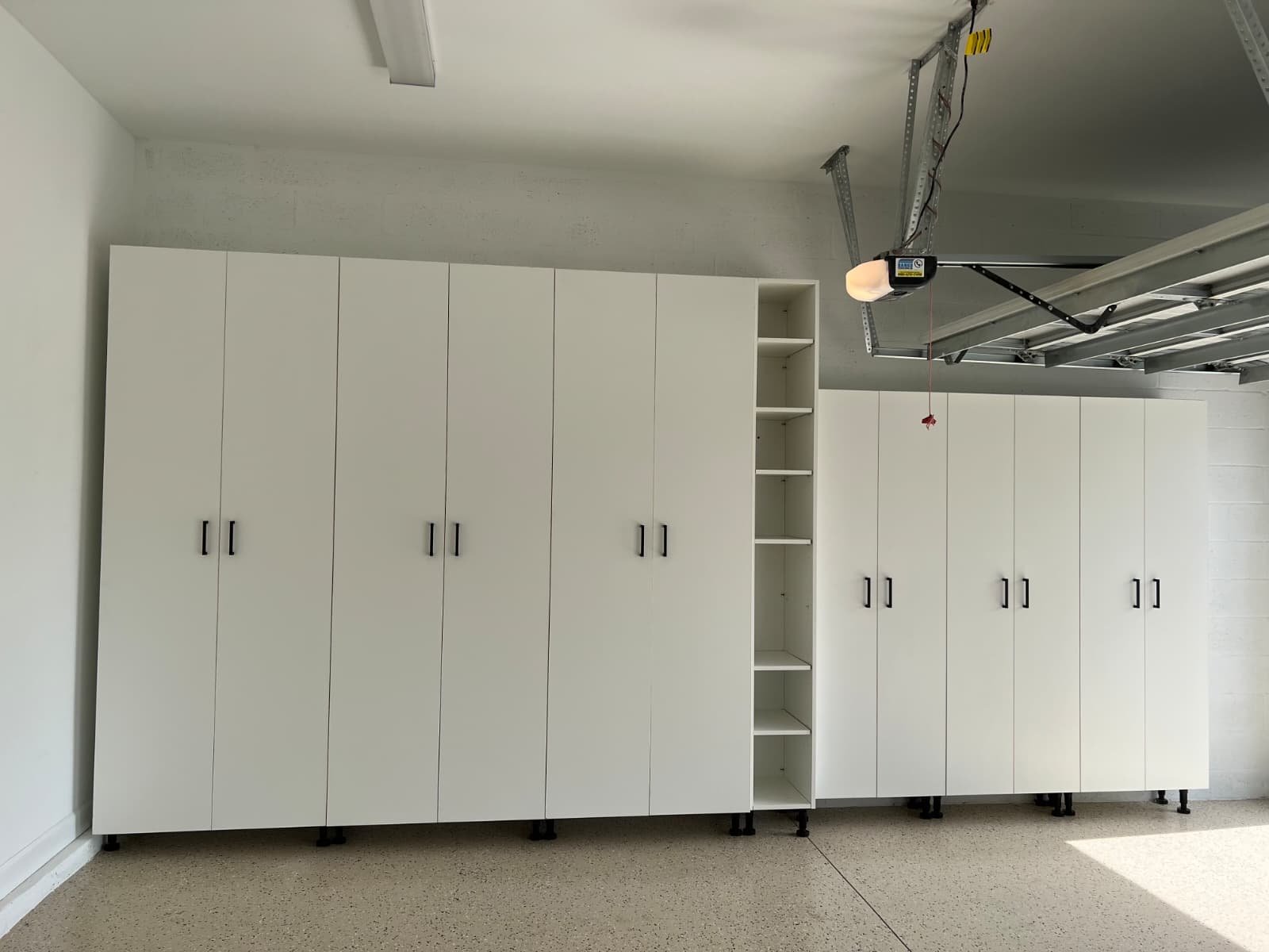 Floor-to-ceiling garage storage cabinets
